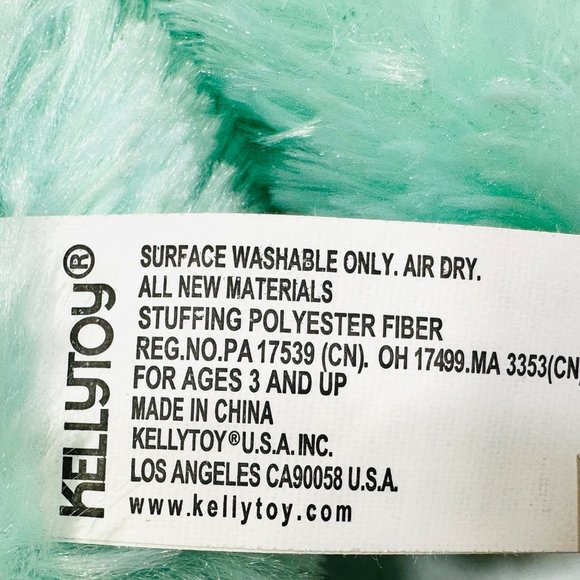 Kellytoy Mint Green Bunny Stuffed Animal/Plush Toy - Picture 4 of 4